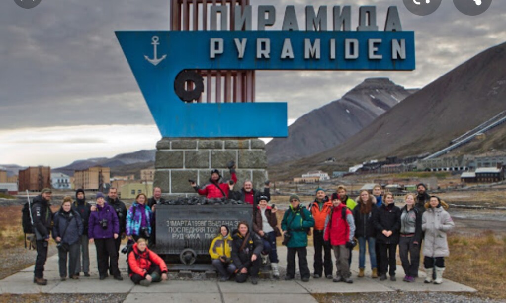 Российский город Баренцбург в Норвегии