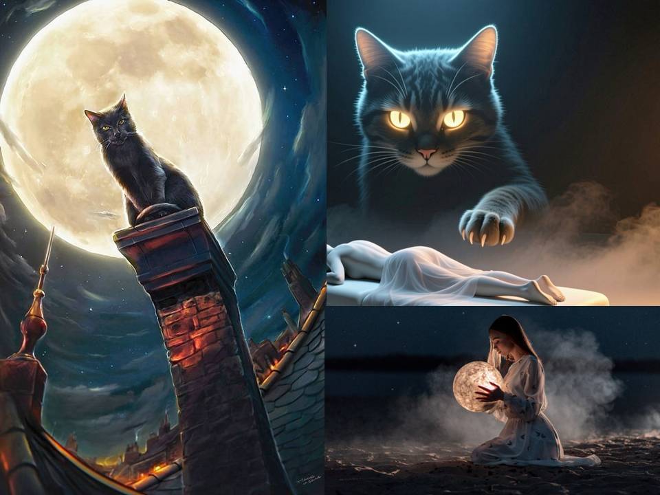 Чёрный кот-массажист и ведьма - массажная сказка