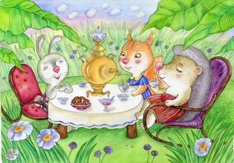 На лужочек, на лужок