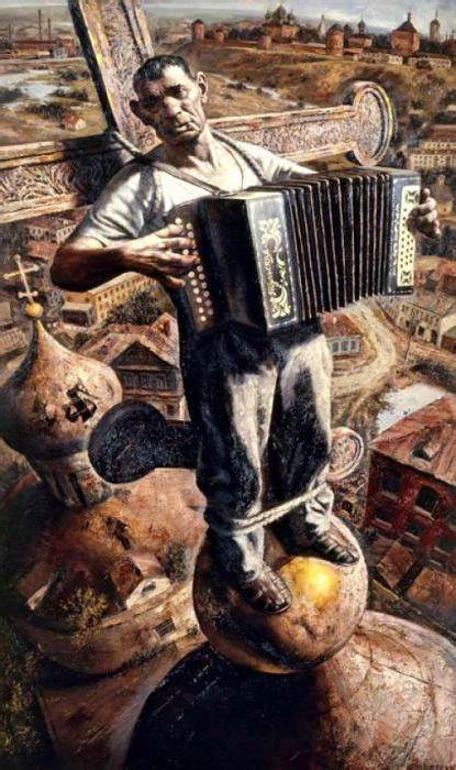 Русские люди в картинах В. Шульженко