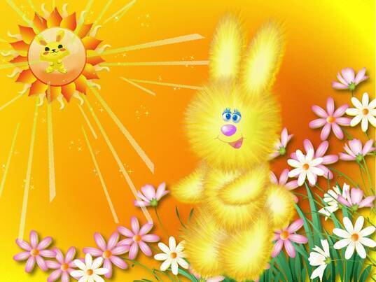 Весенний зайка из пластилина