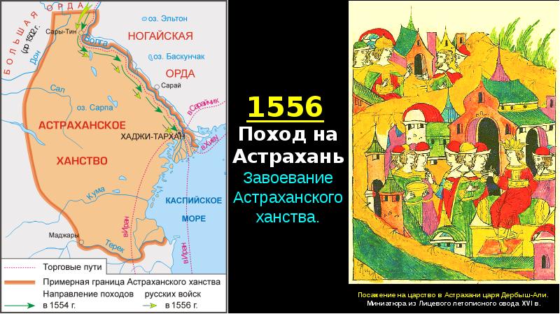 Присоединение Астрахани 1556 г