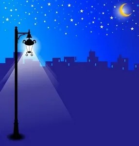 Фонарь у дороги