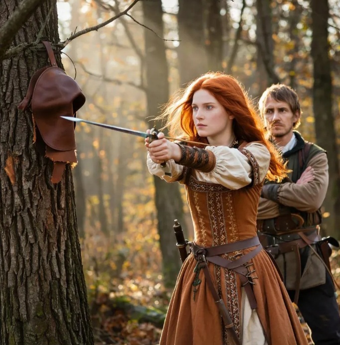 Русский Робин Гуд и сёстры из яблони 81 Метательни