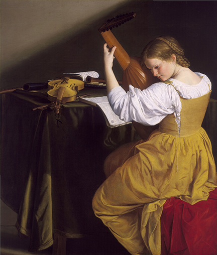 Лютнистка. Орацио Джентилески