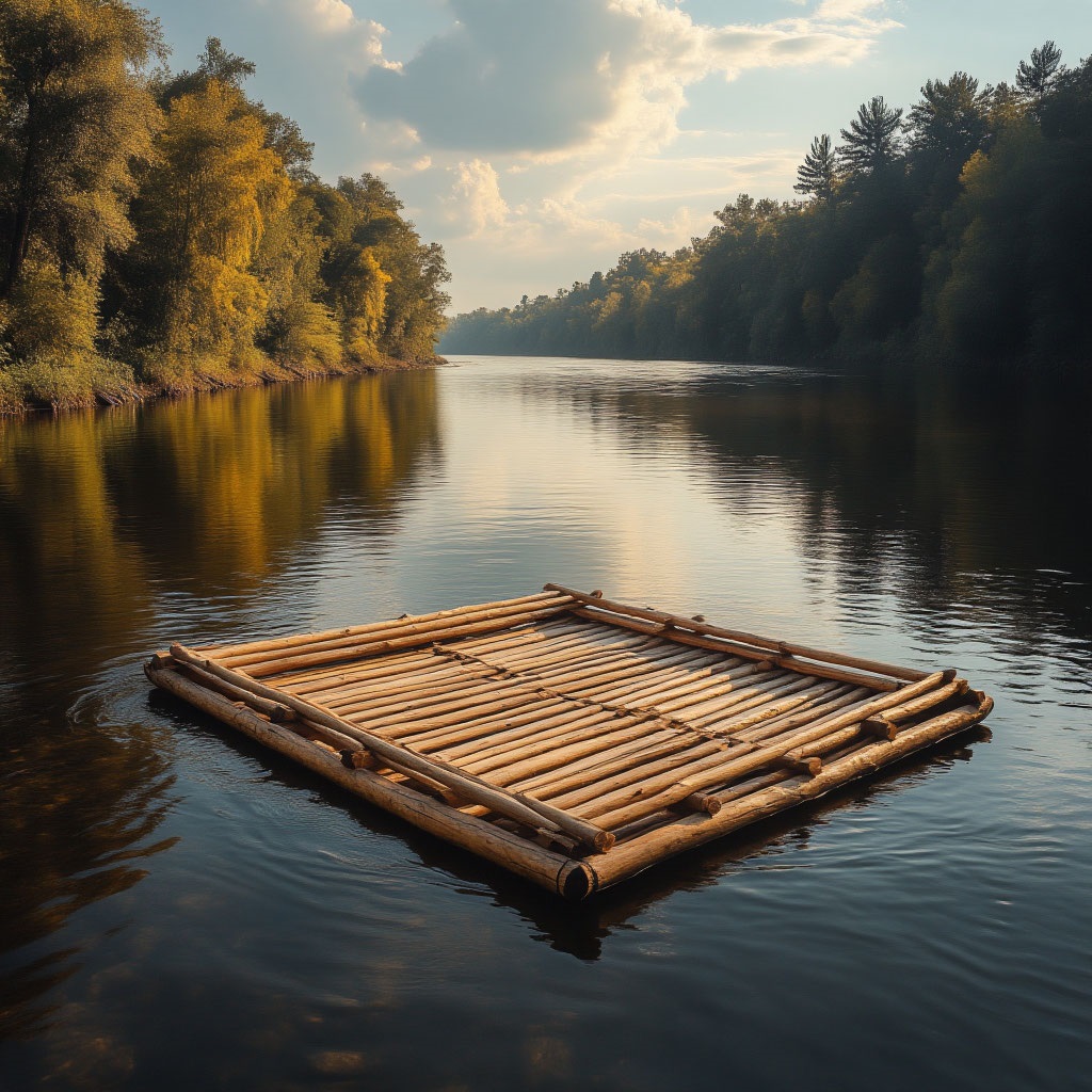 Мышка и плот