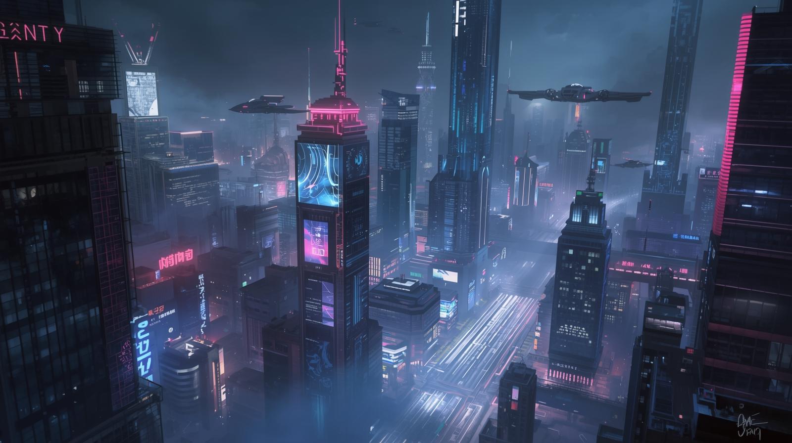 Фантастика. Разумность. Ночной красоты Пекин 2147