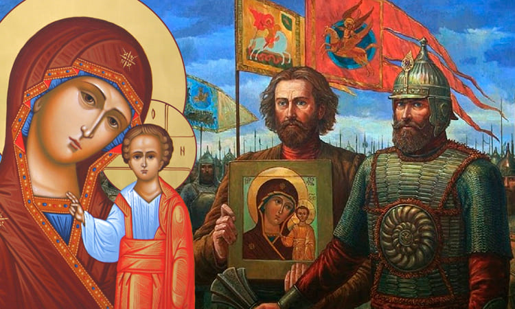 Двенадцать месяцев. Перед иконой