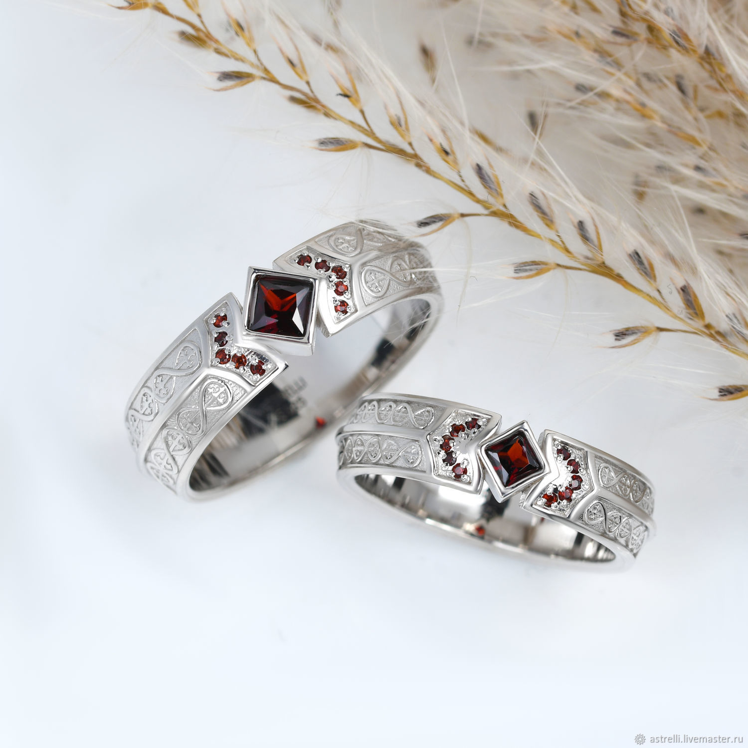 Гранатовые кольца. Колючинские переплетения 8
