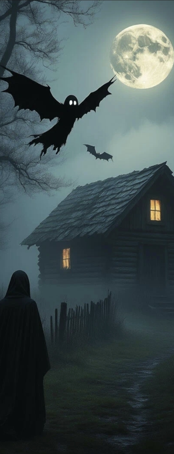 Ночная гостья под синей луной