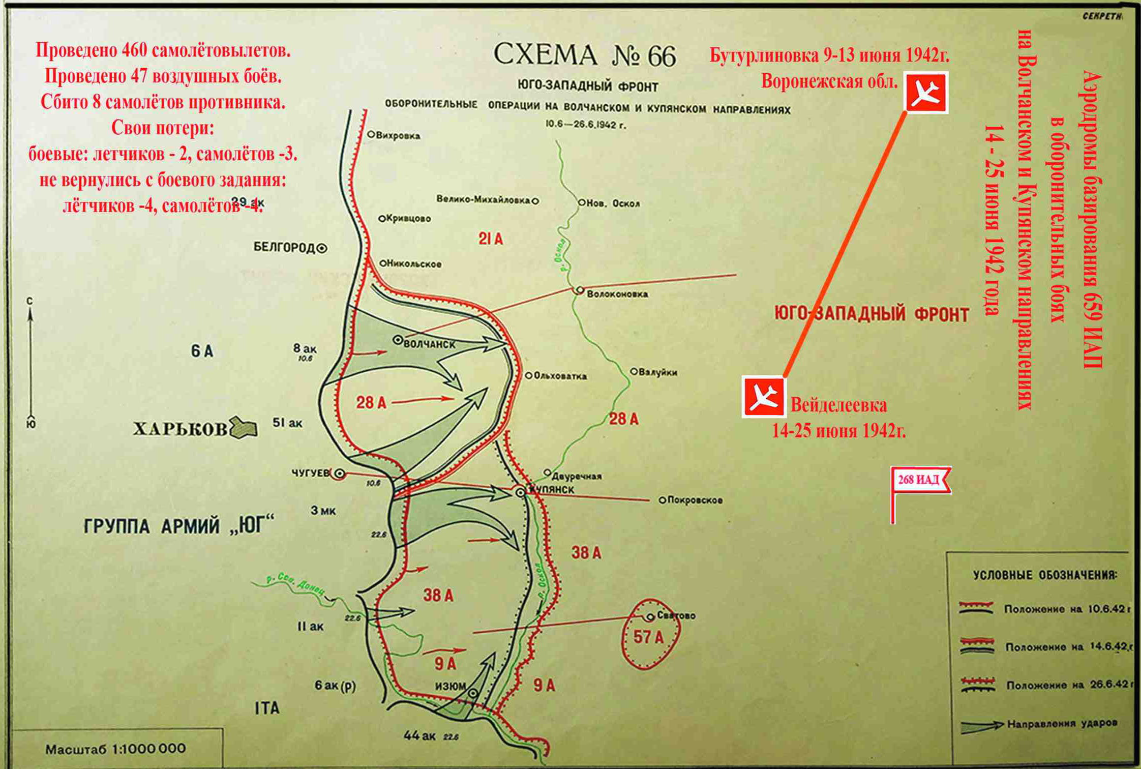 2. Полк в оборонительных боях на Волчанском и Купя