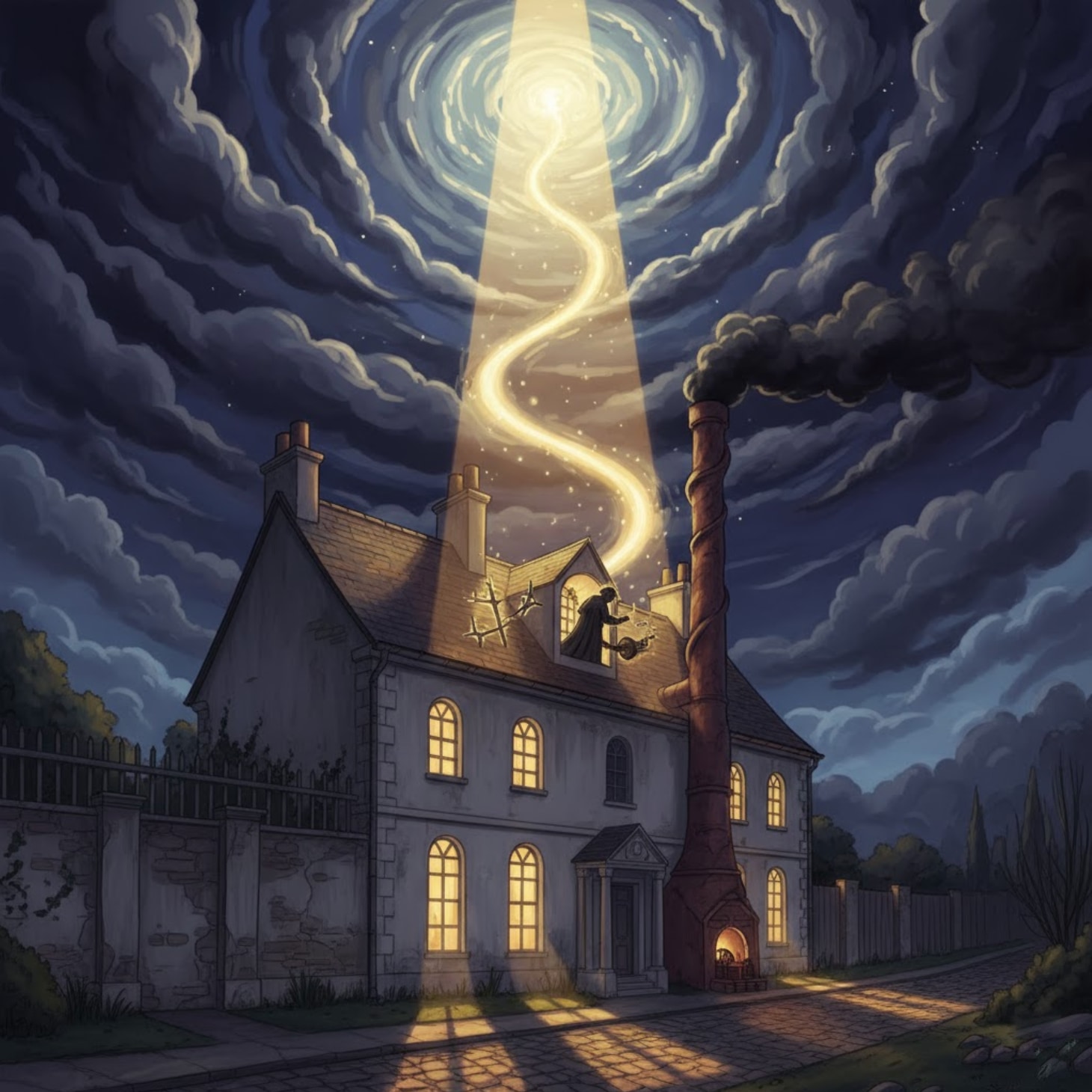 Побелённым фасадом на улицу смотрит мой дом