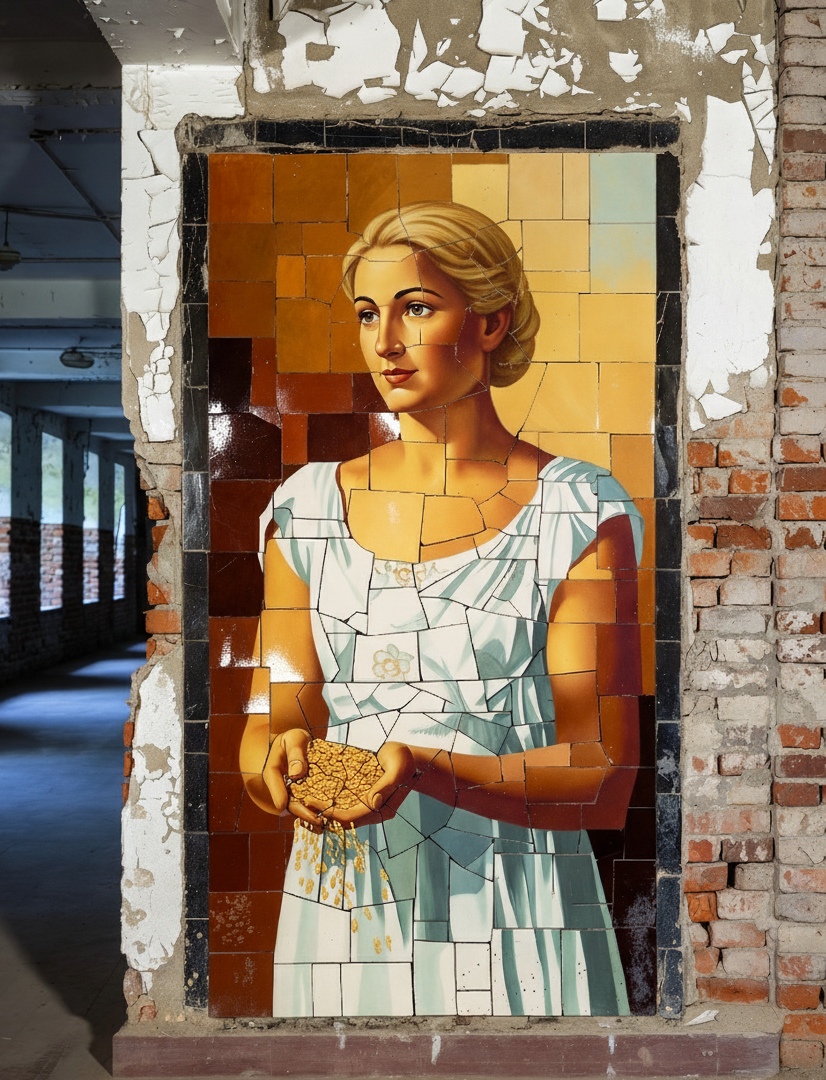 Девушка с зерном...