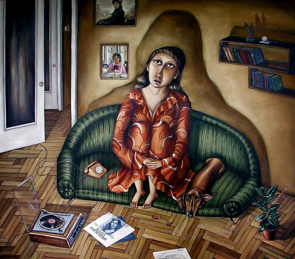 Она всё ждёт... По картине Анжелы Джерих