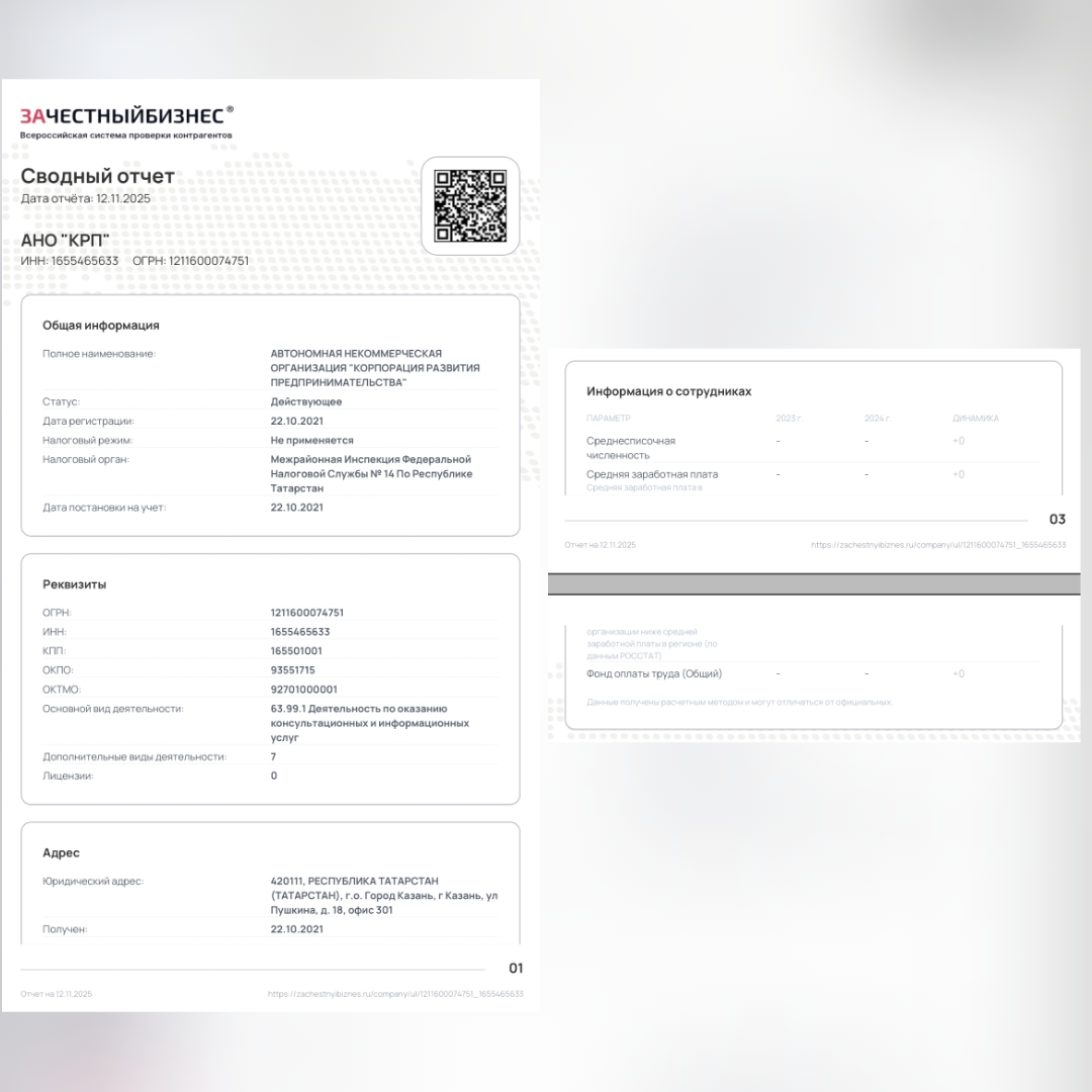 Нарушения ФЗ Корпорация раз-я предприним-ва, 2