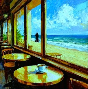 Он и она на берегу у моря... стихи