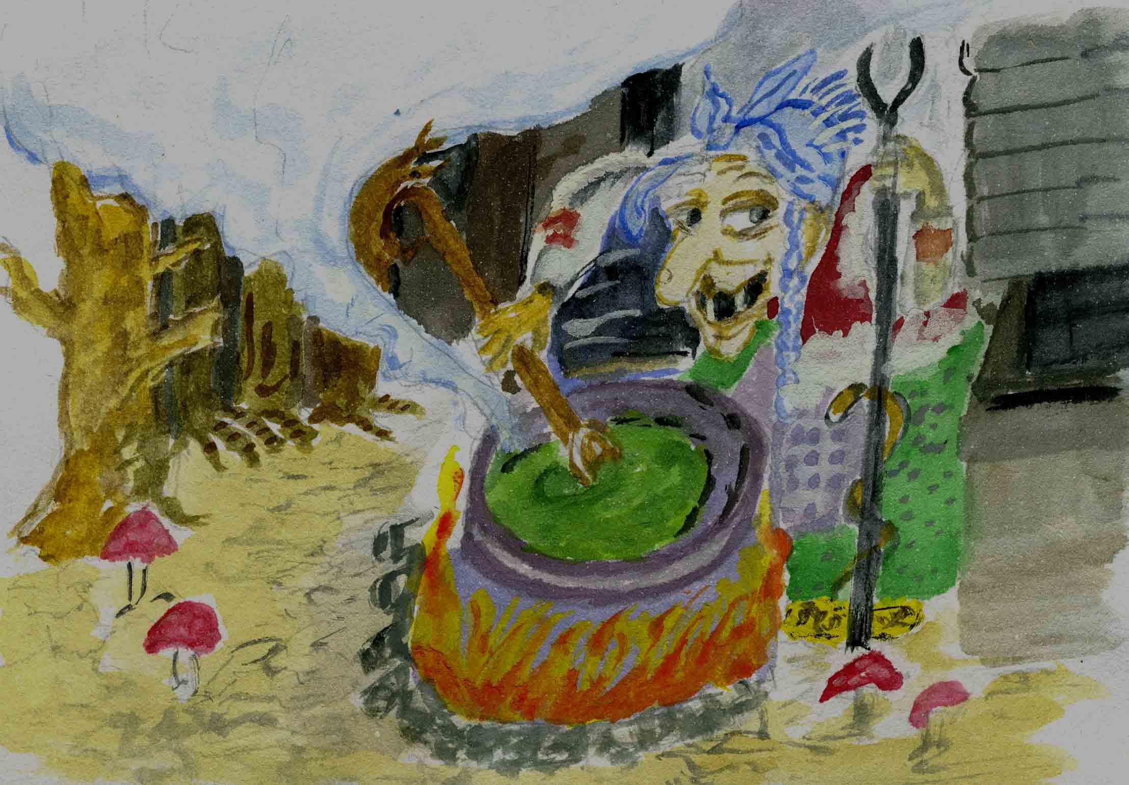 Сказка о том, как у Бабы Яги избушка сгорела