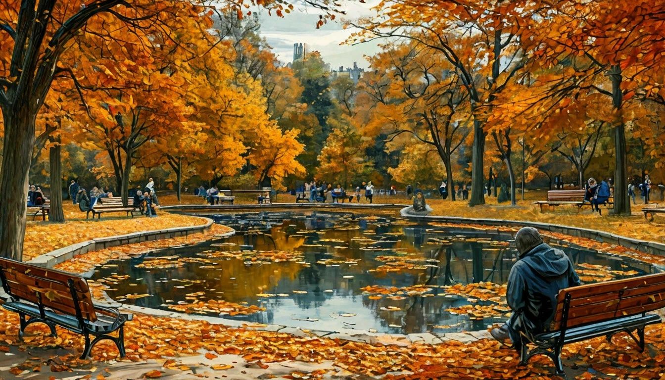 Сегодня осень меня обворожила...