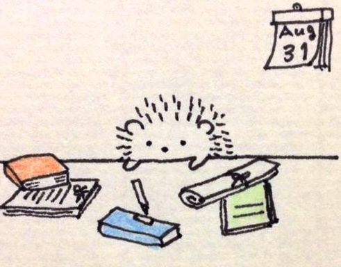 Ёжжелька собирается в школу волшебных ёжжиков