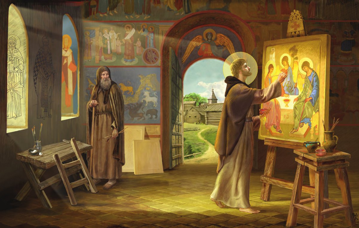 прп. Андрей Рублев. Благодатные иконы