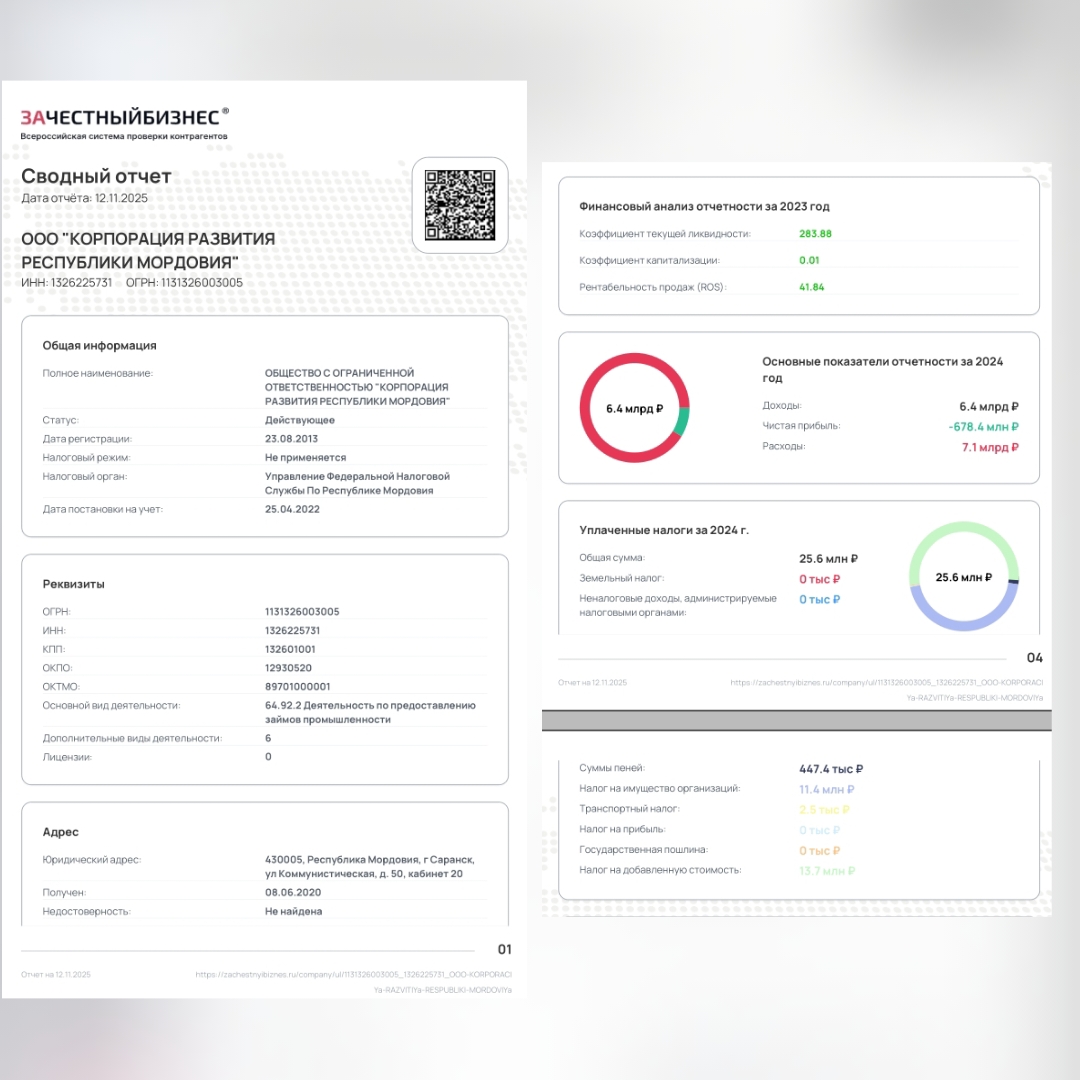 Феномен ООО Корпорация развития Мордовии