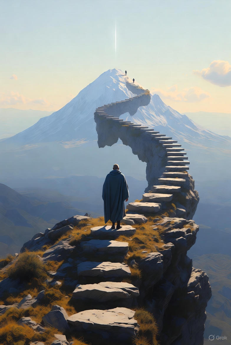 Притча о Вершине и Тишине белым стихом