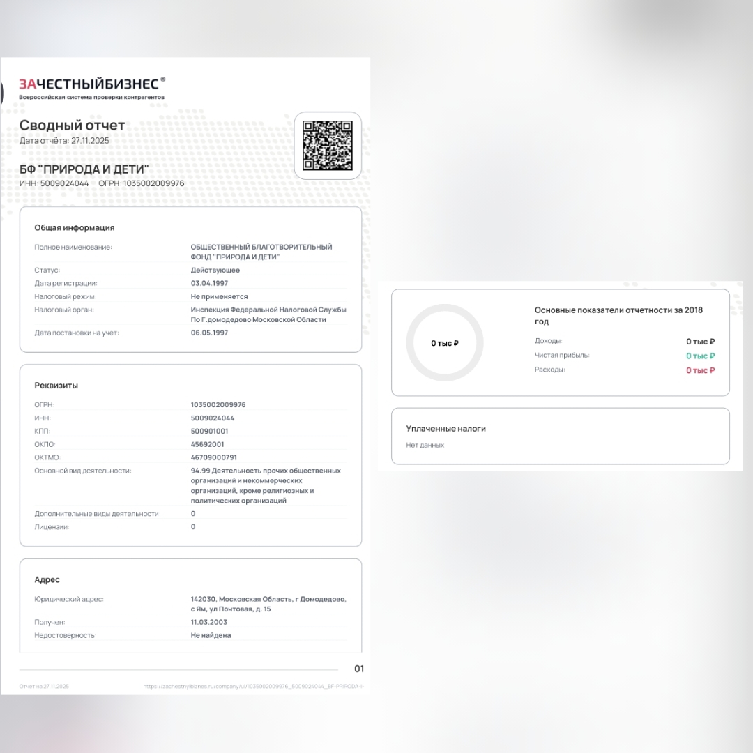 Нарушения НК БФ Природа и дети