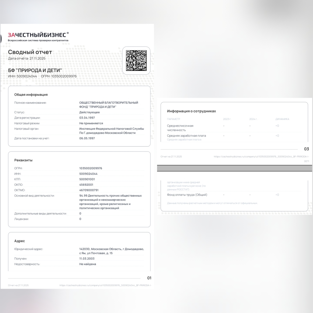 Нарушения ТК БФ Природа и дети